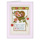 Vintager Valentine Karte