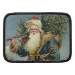 Vintager viktorianischer Weihnachtsmann mit Weihna Mappen
