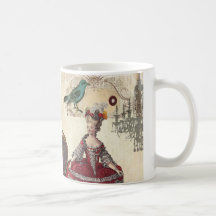 Vintager Vogel-Leuchter Marie Antoinette Paris Teetasse