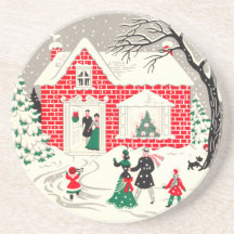 Vintager WeihnachtsUntersetzer