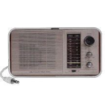 Vintager weißer RadioLautsprecher