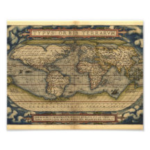 Vintager Weltkarten-Atlas-historischer Entwurf Kunst Foto