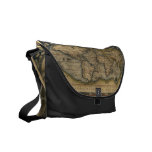 Vintager Weltkarten-Atlas-historischer Entwurf Kurier Tasche