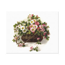 Vintager wilder Rosen-Leinwand-Druck Leinwand Drucke