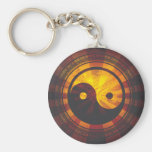Vintager Yin Yang Symbol-Druck Schlüsselanhänger