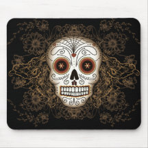 Vintager Zuckerschädel Mousepad