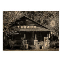 Vintages Americanatexaco-Foto ATC Visitenkarten Vorlagen