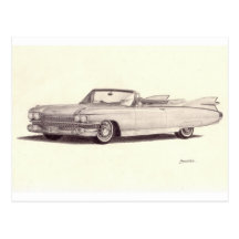 Vintages Auto: Cadillac-Eldorado Postkarte