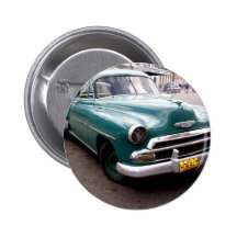 Vintages Auto in Kuba Anstecknadelbutton