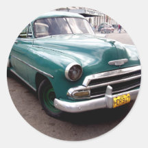 Vintages Auto in Kuba Sticker