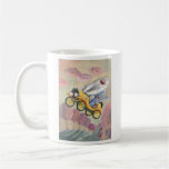 Vintages Auto mit Monstern Tasse