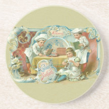 Vintages Backen mit Schokoladen-Werbung Getränkeuntersetzer