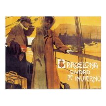 Vintages Barcelona Ciudad Postkarte