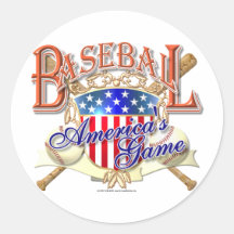 Vintages Baseball USA-Schild Aufkleber