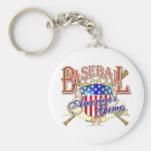 Vintages Baseball USA-Schild Schlüsselanhänger