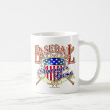 Vintages Baseball USA-Schild Tasse