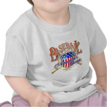 Vintages Baseball USA-Schild Tshirt