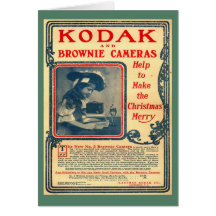 Vintages Bild der Replik, Kodak-Schokoladenkuchen, Grußkarte