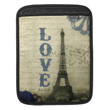 Vintages Blau Paris | iPad Sleeves