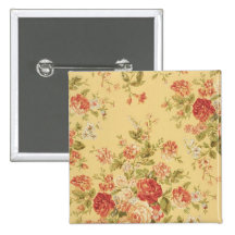 Vintages Blumen Anstecknadelbuttons