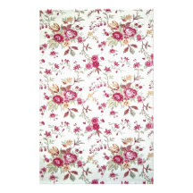 Vintages Blumen Individuelles Druckpapier
