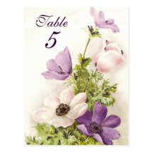 Vintages Blumen Postkarte
