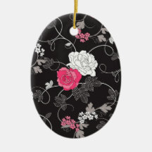 Vintages Blumen Weihnachtsbaum Ornament