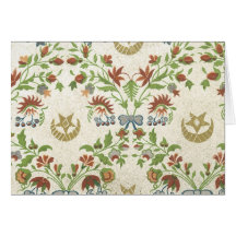 Vintages Blumengewebe (160) Karte