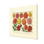 Vintages botanisches mit Scripture-Vers Gespannter Galerie Druck