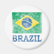 Vintages Brasilien Kühlschrankmagnet