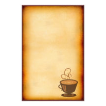Vintages Café Personalisierte Druckpapiere