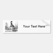 Vintages drei Rad-Fahrrad Trike Autosticker