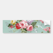 Vintages elegantes rosarotes Rosen-Muster Autosticker