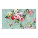 Vintages elegantes rosarotes Rosen-Muster Visitenkarten Vorlagen