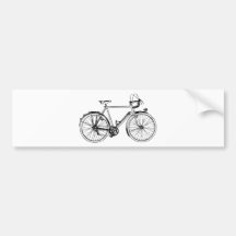 Vintages Fahrrad Auto Aufkleber