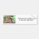 Vintages Fahrrad mit Blumen-Korb Auto Sticker