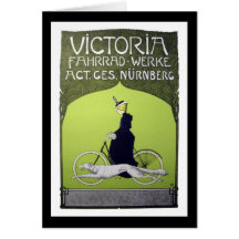 Vintages Fahrrad Victorias Fahrrad-Werke Karten