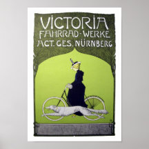 Vintages Fahrrad Victorias Fahrrad-Werke Posterdruck