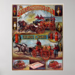 Vintages Feuerlöscher-Werbungs-Plakat
