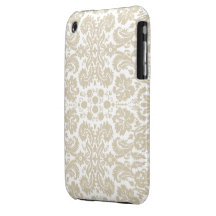 Vintages französisches Blumenkunst nouveau Muster iPhone 3 Case-Mate Hülle