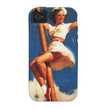 Vintages Gil Elvgren Segel-Boot, das Pin HERAUF Mä iPhone 4 Hüllen