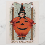 Vintages Halloween Bedruckte Flyer