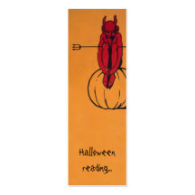 Vintages Halloween-Lesezeichen Visitenkartenvorlagen