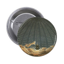 Vintages himmlisches, Astronomie, Königin der Nach Buttons
