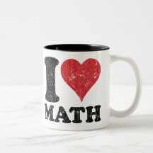 Vintages i-Liebe-Mathe Teetasse