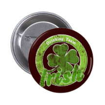 Vintages irisches trinkendes Team Anstecknadelbutton
