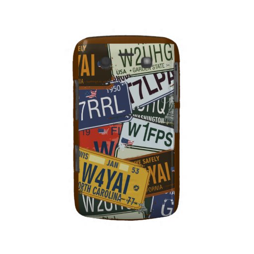 Vintages KFZ-Zulassungsschein Teller-BlackBerry-mu Blackberry Bold Cover