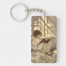 Vintages Kind, das ein Buch, Jessie Willcox Smith 