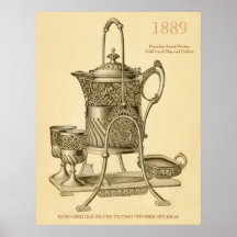 Vintages Krug-Set Plakat