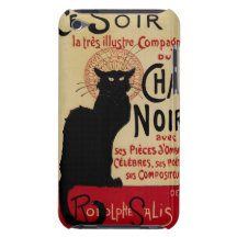 Vintages Kunst Nouveau Plakat; Cer Soir Chat Noir iPod Case-Mate Hüllen